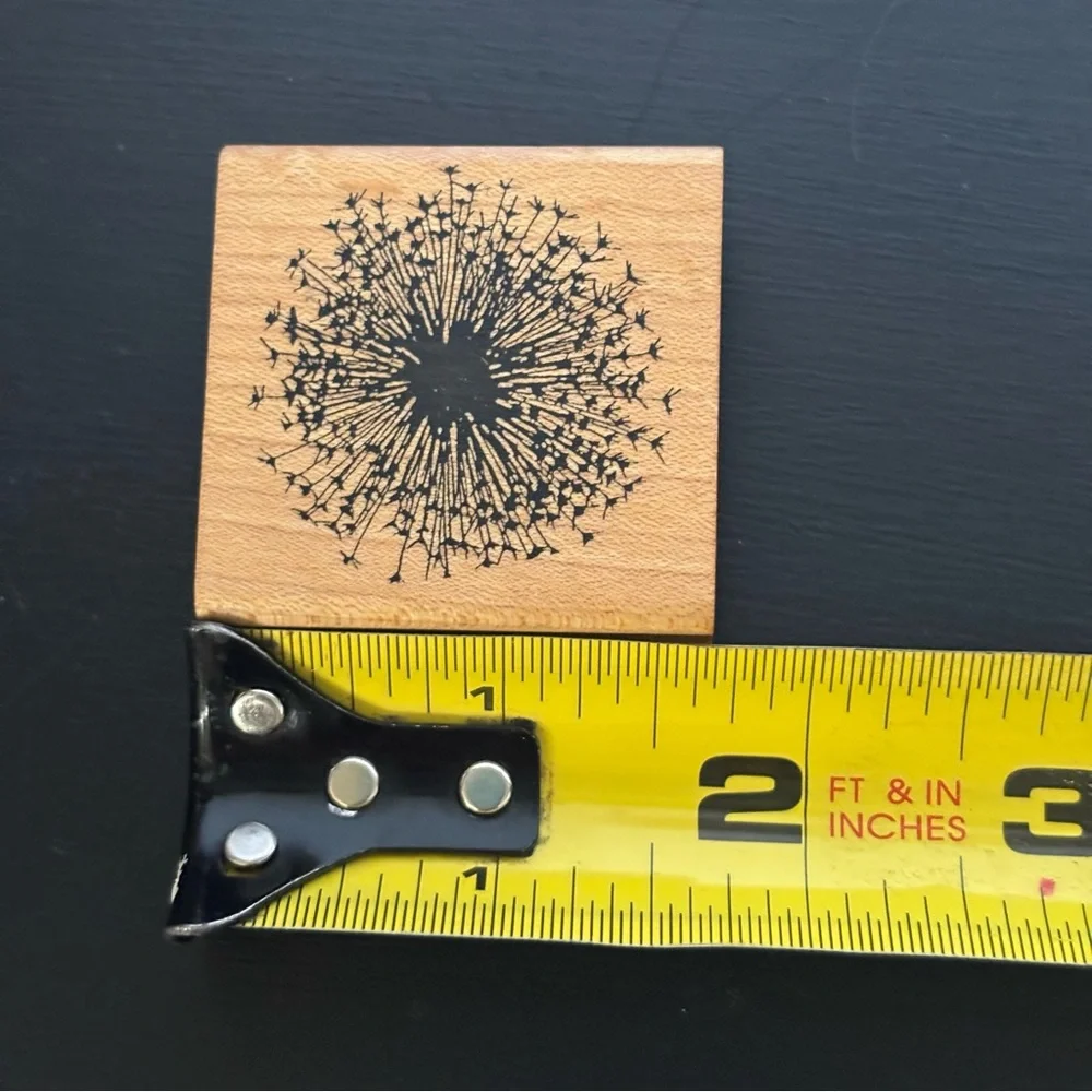 Dandelion ~ Pansy ~ Just A Little Note…. Wood Mounted Rubber Stamps Card Making
